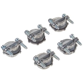 Hubbell-Raco 2711B5 Connector, Squeeze, NMSC Cable, 1/2-Inch, Zinc, 5-Pack