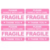 Fragile Sticker,200pcs 2x3 Pink Fragile Sticker for Boxes,Cartons Shipping