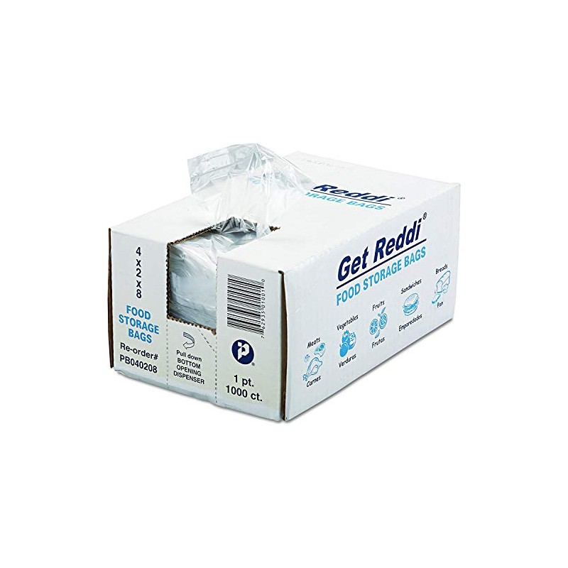 Inteplast PB040208 1 pt Capacity, 8 Length x 4 Width