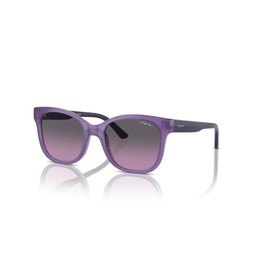 Vogue Eyewear VJ2023 Butterfly Sunglasses, Opal Violet/Violet Gradient Grey, 47 mm