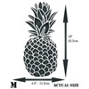 Pineapple Stencil, 4.5 x 10 inch - Fruit Vegetable Kitchen