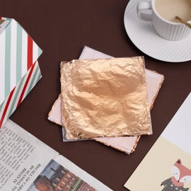 150 Sheets Gold Leaf Silver Imitation 14 x 14 cm Gold Foil for Crafts Rose Gold Leaf for Art Project, Gold Paper for Craft Decoration Nail Art Makeup