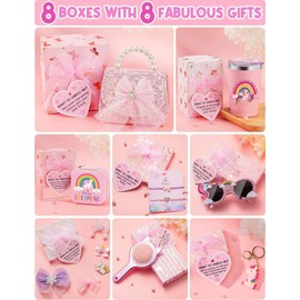 Unicorn Gifts for Girls, Birthday Valentines Gifts for Kids with 8 Positive Affirmation Cards & Empowering Challenges, Girls Toys Age 6-8, Unicorn Toys for 3 4 5 6 7 8 9 10+ Years Old Tween Teen Girl