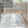 Capslpad Machine Washable Rug, Modern Abstract 3x5 Grey Area Rug,