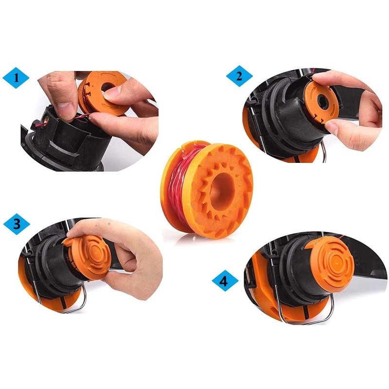 Worx Replacement Trimmer Line - 0.065 Edger Spool for Electric