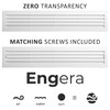 Engera Bathroom Door Air Vent Grille Two Sided Ventilation Cover