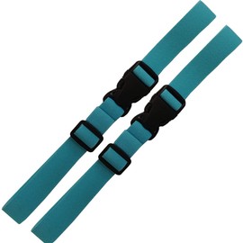 HDHYK 2packs Beach Towel Bands Beach Towel Holder Elastic Multi-Purpose Adjustable Stay Straps for Beach and Pool No Towel Clips Needed Cruise Ship Accessories Essentials(Sky Blue)