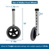 Walker Front Wheels Replacement Feet, Folding Med Lock Roller Parts,