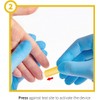 ONE-Care Safety Lancets 21G x 2.4mm, Push Button Activation, Gentle,