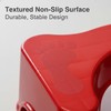 ASPIRE UK Squatting Toilet Stool White Red Ergonomic Toilet Footrest