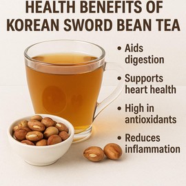 Korean Sword Bean Tea, 15 Tea Bags, Caffeine-Free, Herbal Tea