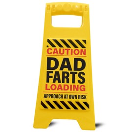 Boxer Gifts Funny Dad Gift Warning Sign - Farts Loading Approach at Own Risk - Joke Father's Day Present & Christmas Stocking Filler