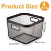MorningRo 4 Pack Metal Mesh Basket with Hollow Handles 11