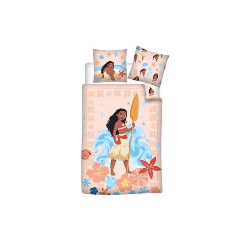 Aymax Moana Flowers Single Bed Linen Set, Reversible Duvet Cover