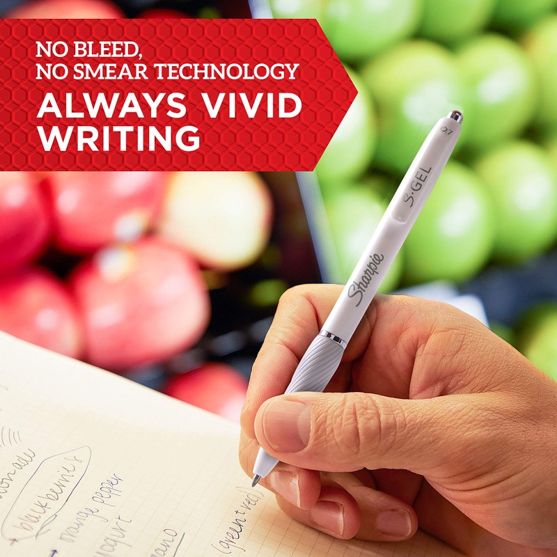 Sharpie S-Gel Gel Pens Medium Point (0.7mm) Frost Blue Body