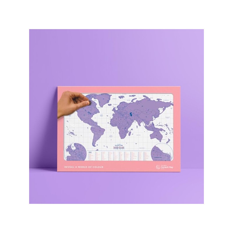 Luckies Scratch Map - Scratch Off World Map - World