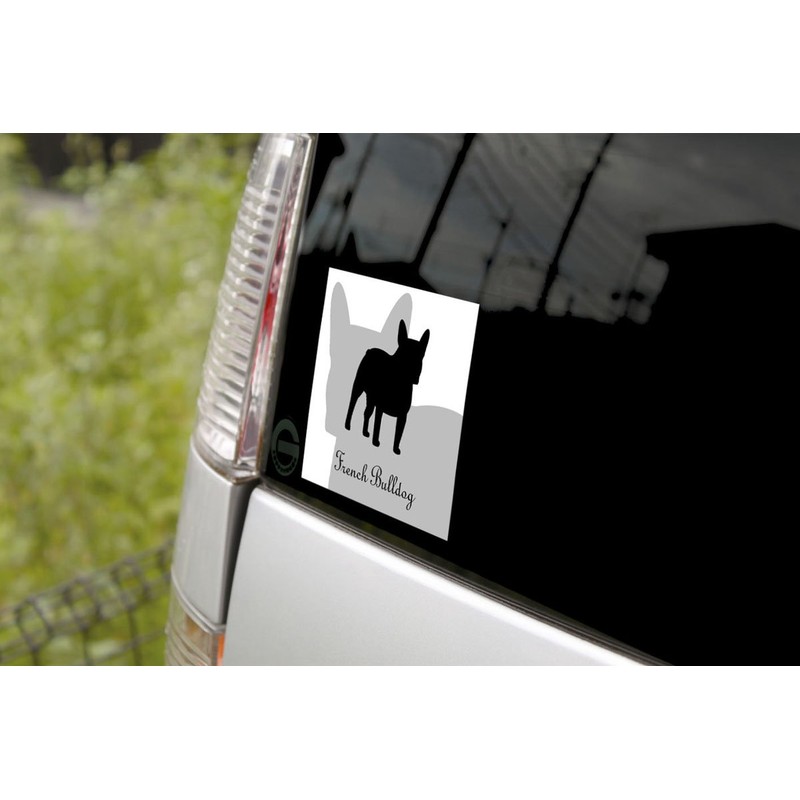 French Bulldog Dog Sticker Premium Silhouette Monotone M Size MK-2