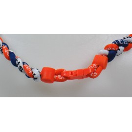 Sports Farm Custom Clasp Tornado Necklaces NEW! Youth Size Navy Blue Orange White (Orange Clasp)