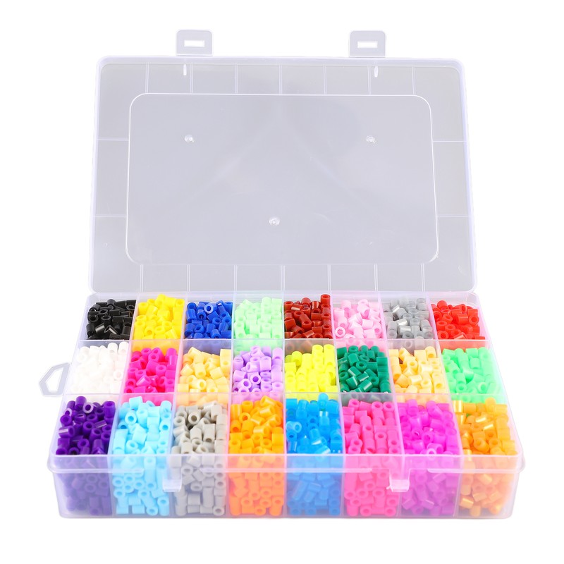 24 Color Fuse Beads Set 5mm Fuse Beading Kit with