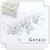 Gorais Novia Boda Pelo Vid Plata Perla Novia Accesorios de