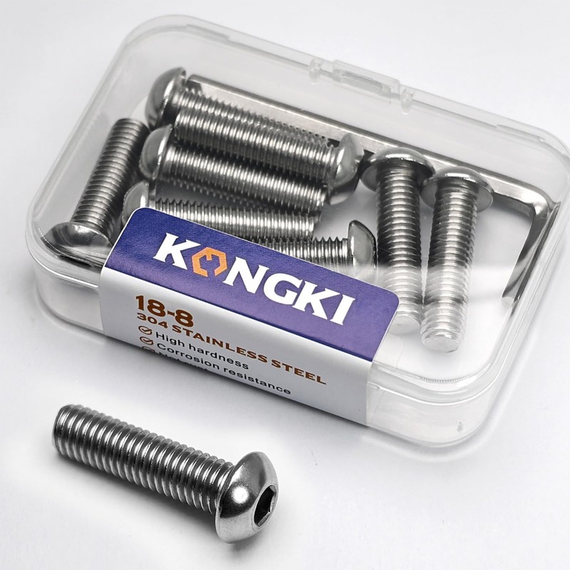 10 PCS 5/16-18 x 1-1/2 Button Head Socket Cap Screws,