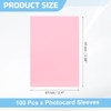 uxcell 100 Pcs Photocard Sleeves, 61 x 91mm CPP Clear