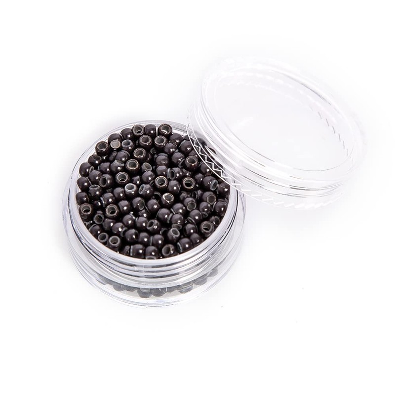 coloryoung 500 PCS Nano Hair Extension Beads Micro anillo forrado