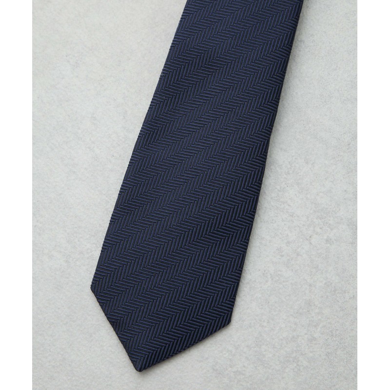 Nano Universe 668-5142203 Men's Washable Herringbone Solid Necktie, 103 Bordeaux