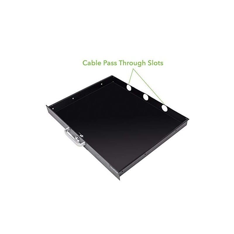 NavePoint Server Cabinet Case 19 Inch Rack Mount DJ Locking