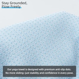 YESLIFE - Toalla de yoga antideslizante con una toalla de sudor, toalla de microfibra absorbente del sudor con punto de agarre, tapete de pilates, 72 