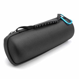 vhbw Case Compatible with JBL Flip 1, 2, 3, 4 Bluetooth Speaker Box, Black, with Carry Strap, black, Bag