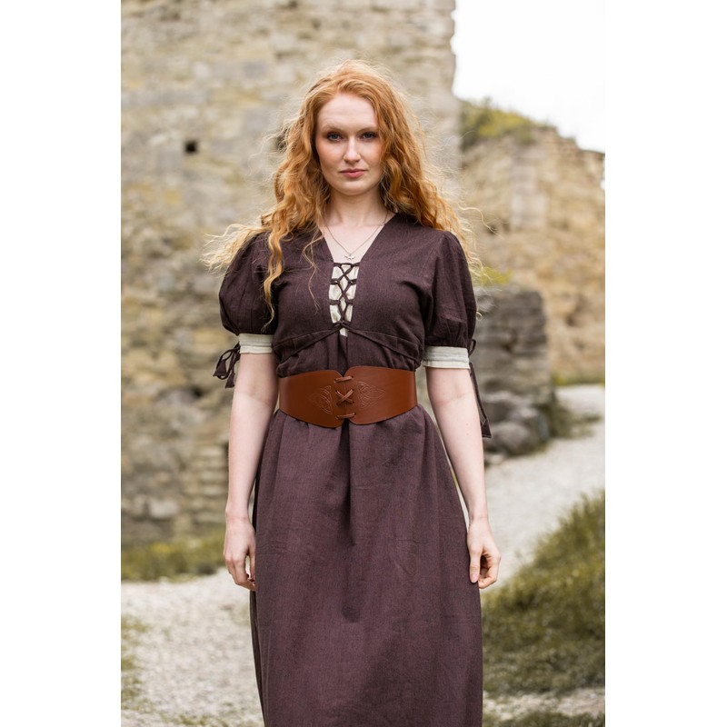 Leonardo Carbone Medieval Alana Women's Bodice Belt with Celtic Embossing