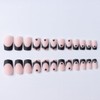 Square Press on Nails Medium French Tip Press on Nails