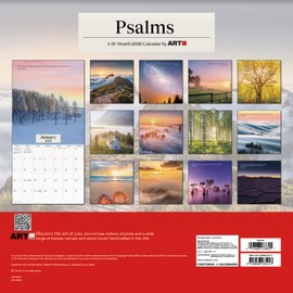 Psalms Calendar 2026 - Deluxe 2026 Religious Bible Verse Wall Calendar Bundle with Over 100 Reminder Stickers (Christianity Themed Gifts, Office Supplies)