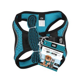 Fancy Pets Set con Arnés Y Correa Sportie para Perro Tamaño Chico Color Azul
