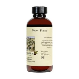 Liquid Bacon Flavor - Water Soluble Natural Flavoring for Baking - Beverages - Brewing - Gluten Free - Kosher - 32 ounces