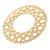 Folding Bicycle Chainwheel Smooth Fastness AntiCorrosion Wearproof Bike Chainring(Titanium Gold