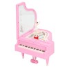 Pink Piano Music Box Small Ballerina Girl Dancing Emulational Pianoforte