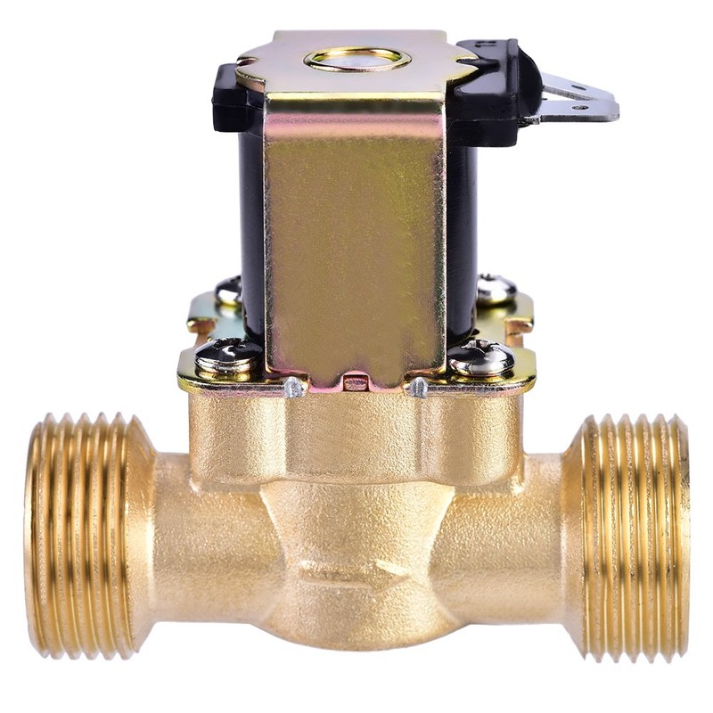 3/4" DC 24V Brass Electric Solenoid Valve Normally Closed ()