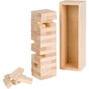 Trademark Innovations 12" Wooden Stacking Puzzle Game with Wood Box