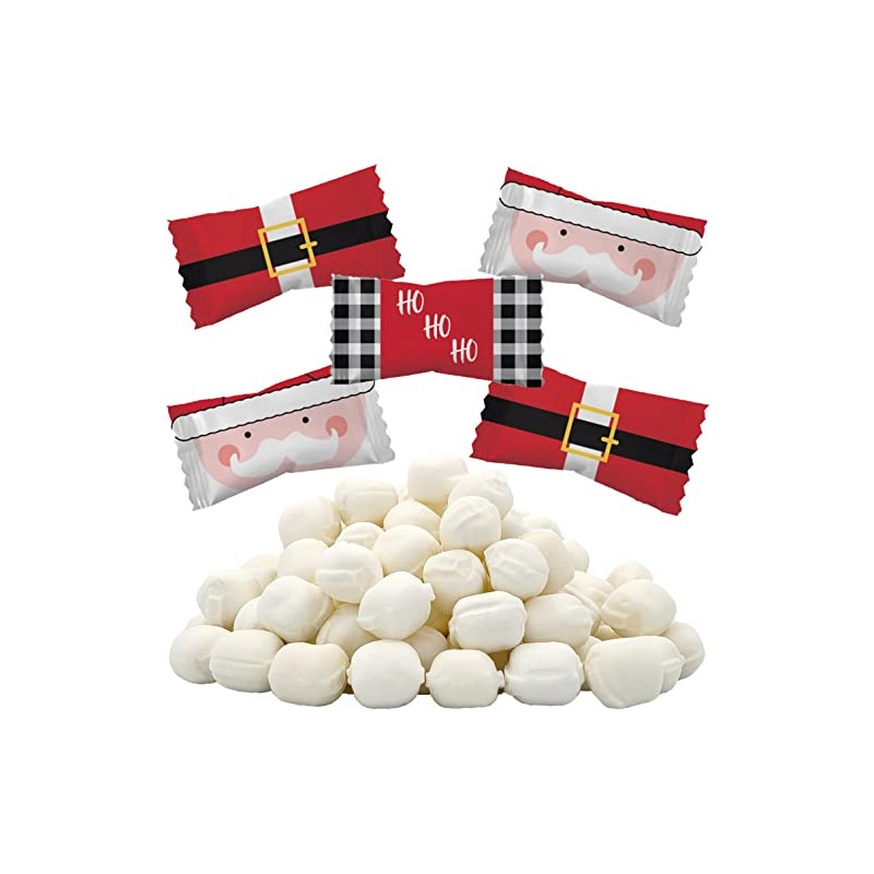 The Dreidel Company Christmas Santa Buttermints,110 Pieces Mint Candies, After