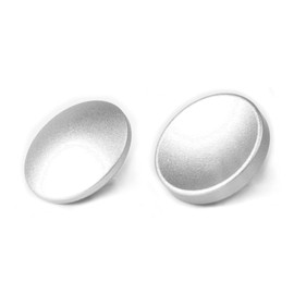 VKO Silver Metal Soft Shutter Release Button,Delicate Camera Shutter Button 11mm Concave 10mm Convex Surface(2 Pack)