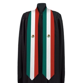 Dheeraja Mexico Graduation Sash National Graduation Sash/Stole International Study Abroad Unisex Country Flag Graduation Sash (Mexico)