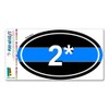 Graphics and More Thin Blue Line 2 Two Asterisk K-9