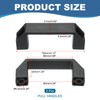 PATIKIL Plastic Pull Handles 90mm Hole Centers, 2 Pcs Square