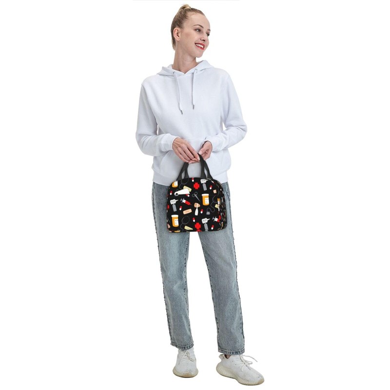 AKEOPIST Nurse Lunch Box for Women Men Adults, Reusable Nurse