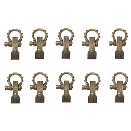 Hewnda 10 sets of stainless steel bow shackles,stainless steel paracord buckles, adjustable D-buckles for outdoor rope survival bracelets (Bronze)