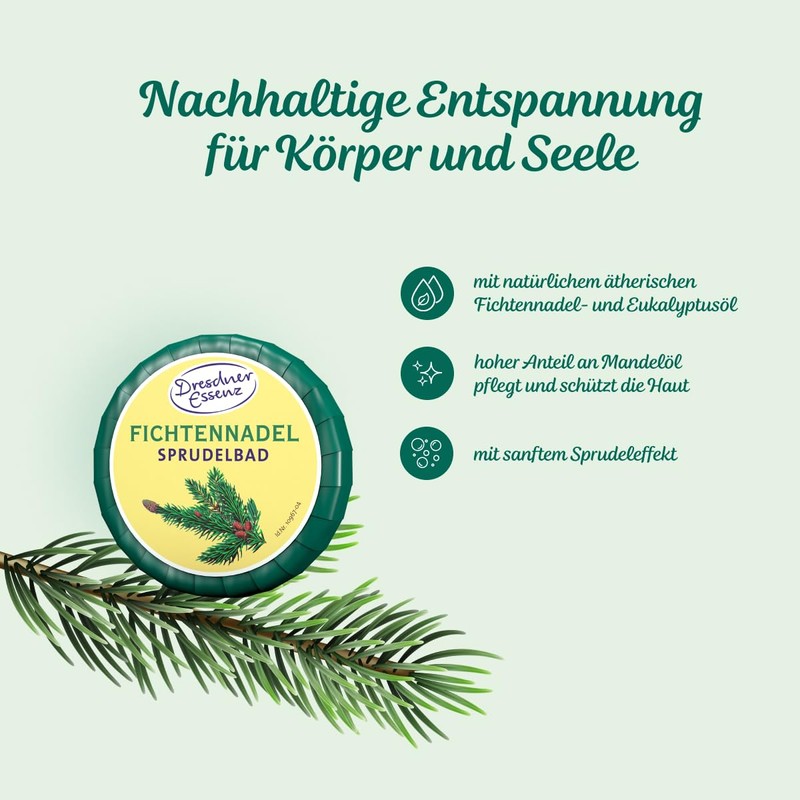 Dresdner Essenz Bubble Bath Spruce Needle Mobility Pack of 8