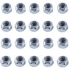 SBRRAIL 1/2-13 Inch Hex Nuts Inserted Nylon Small Hardware Self