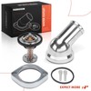 A-Premium Engine Coolant Thermostat Housing Assembly Compatible with Chevy Corvette